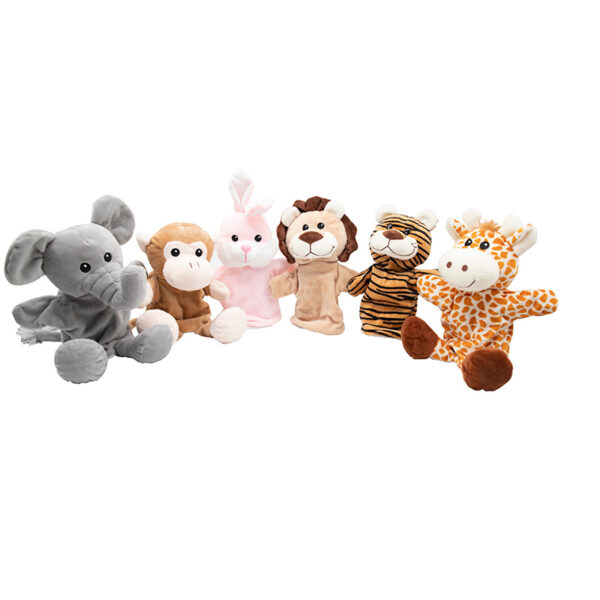 Safari Friends Hand Puppet Set | Wild Animal Puppets for Storytime