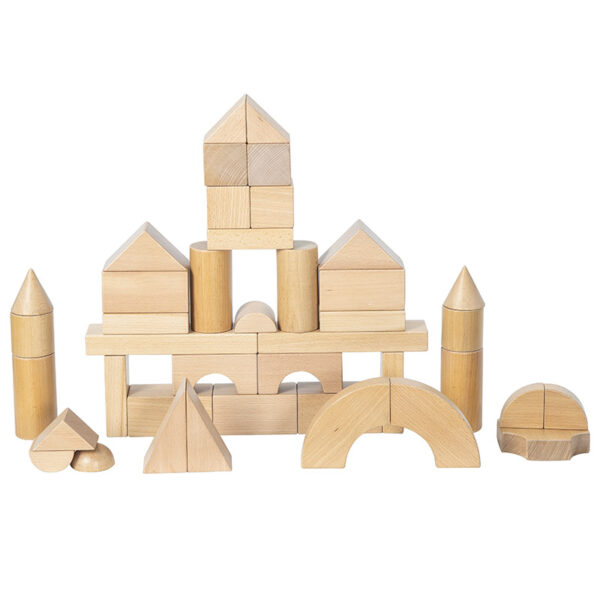 Wooden Building Blocks Set | Classroom Construction Block Collection
