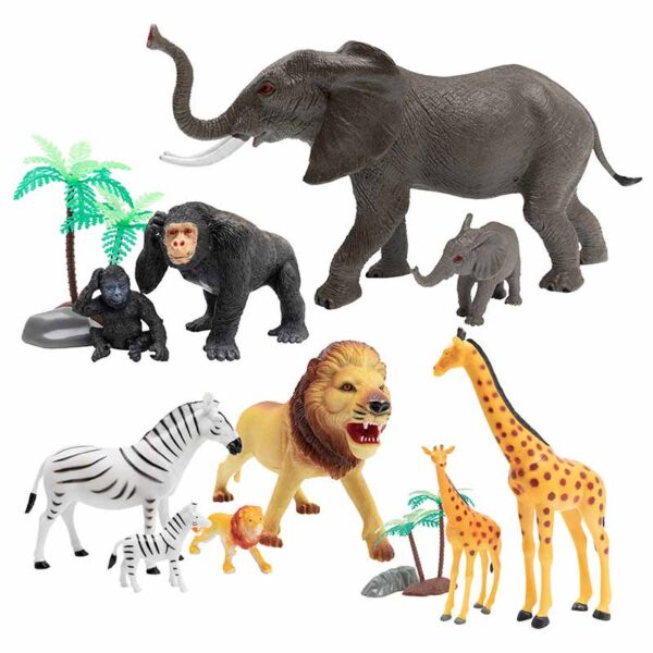 African Animal Figures Kit | Safari Small World Animals