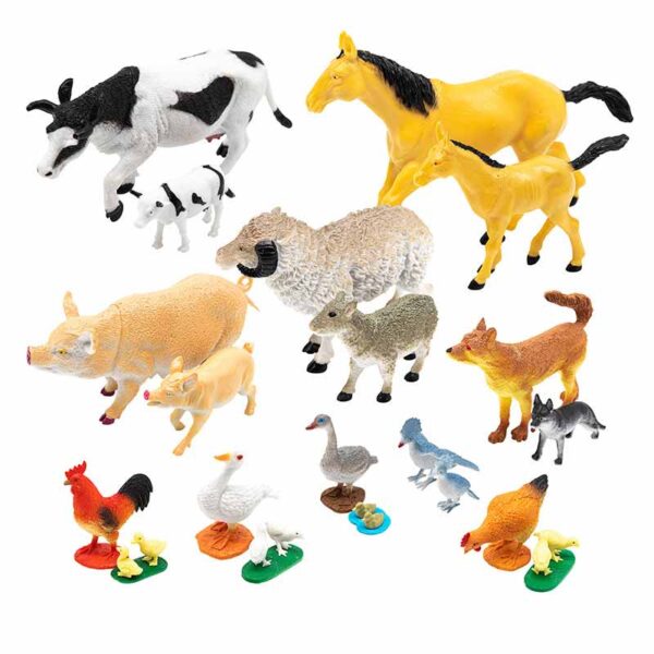 Farm Animal Figures Kit | Small World Farm Animals for Nurseries