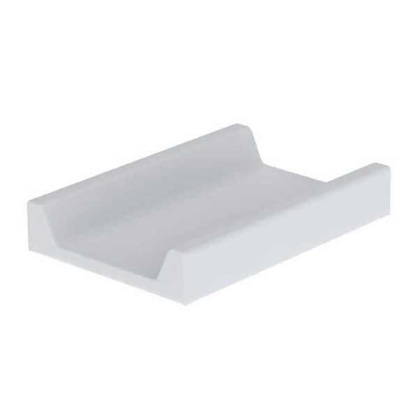 Baby Change Mat White 69.5×46.5×13 cm | Raised-Edge PVC Foam