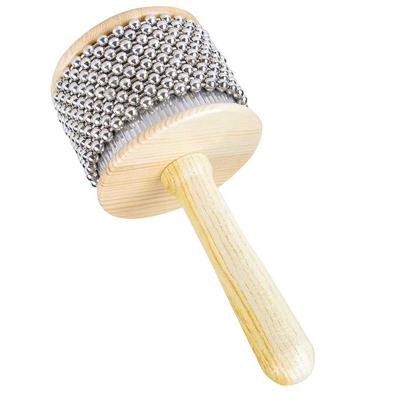 WIS-GEN-DMM032 Wooden Cabasa 8.5 cm | Scraping Percussion Instrument for Schools