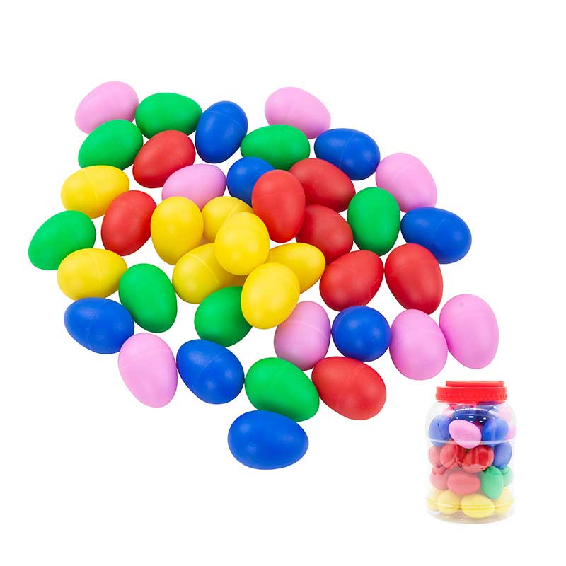 WIS-GEN-DMM066 Egg Shakers Jar of 40 | Classroom Shaker Set 5.7×4 cm