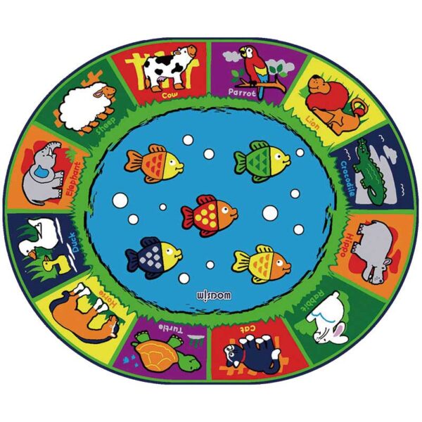 Animal Group Classroom Carpet | Circle Time Rug for Nurseries