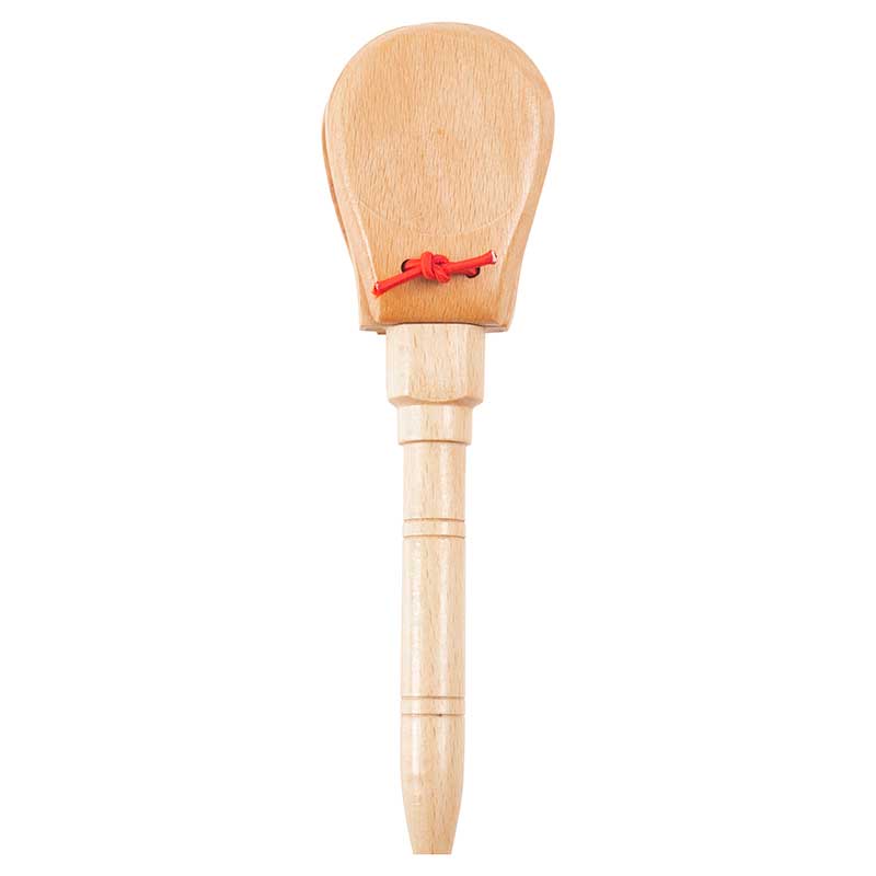 WIS-GEN-G8-7 Wooden Castanets 20.3×5.6×2.7 cm | Paddle Castanets for Children