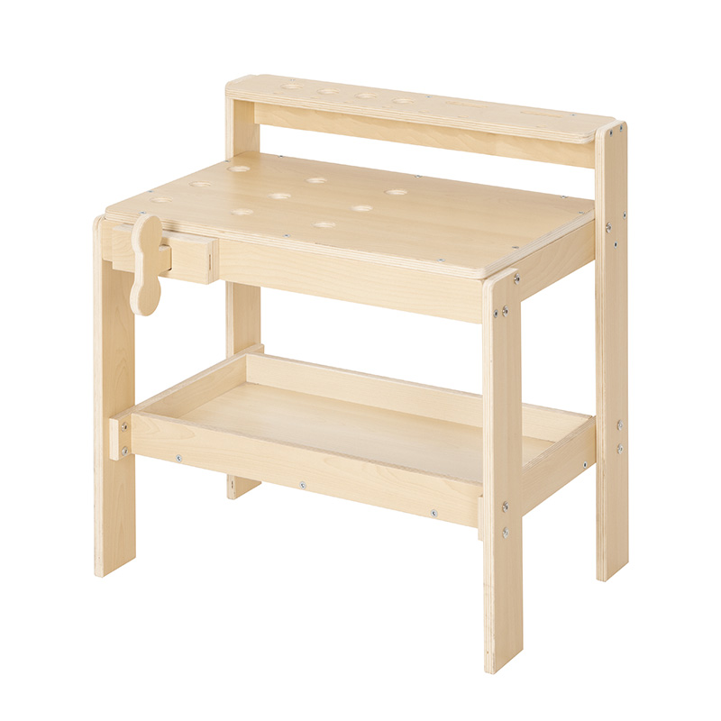WIS-GEN-GY19035-30 Wooden Tool Workbench 60×51×60 cm | Kids Role Play Work Bench