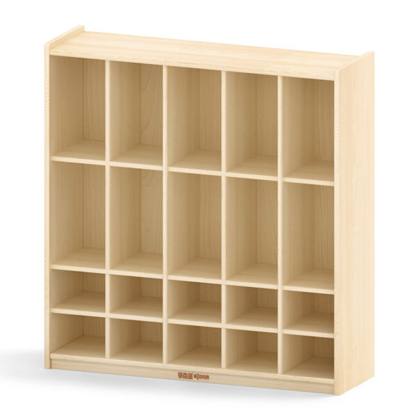 10-Compartment Bag & Shoe Cabinet | Wood 120×40×120 cm