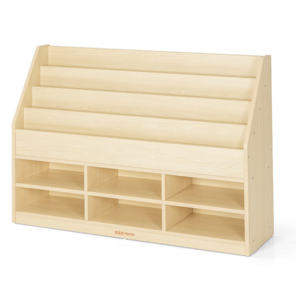 Teddy Upright Book Stand 120×30×80 cm | Wooden Classroom Library