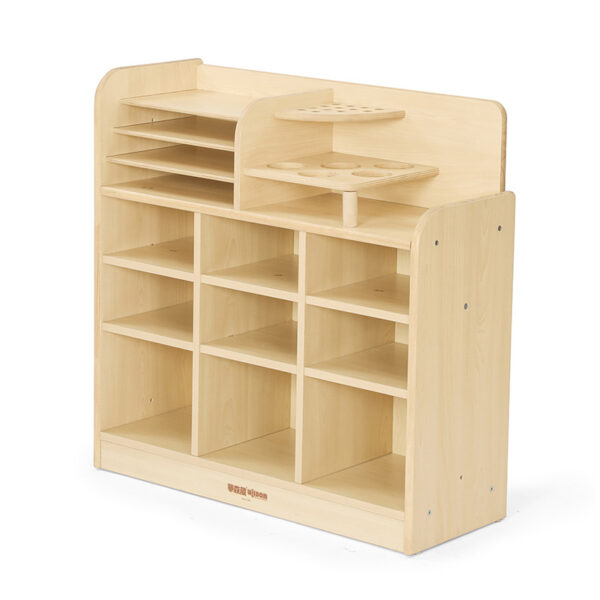 Art & Craft Storage Unit 80×30×80 cm | Wooden Classroom Art Store