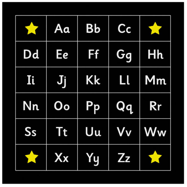 Outdoor Chalkboard English Alphabet Square | 100×100 cm