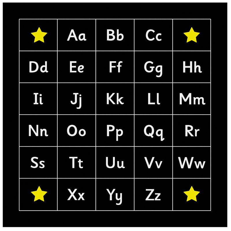 WIS-GEN-T059 Outdoor Chalkboard English Alphabet Square | 100×100 cm
