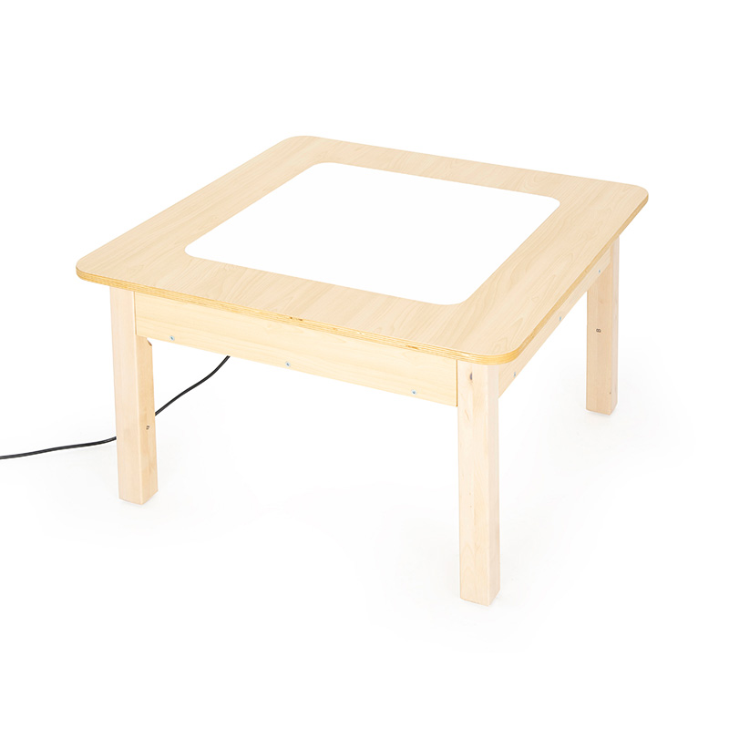 WIS-GEN-TF1A60 Science Light Box Table 80×80×49 cm | Wooden Light Panel Table