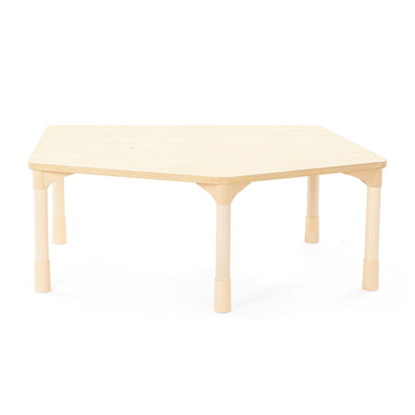 Venice Polygonal Classroom Table 6-Seat 120×62 cm | Complete