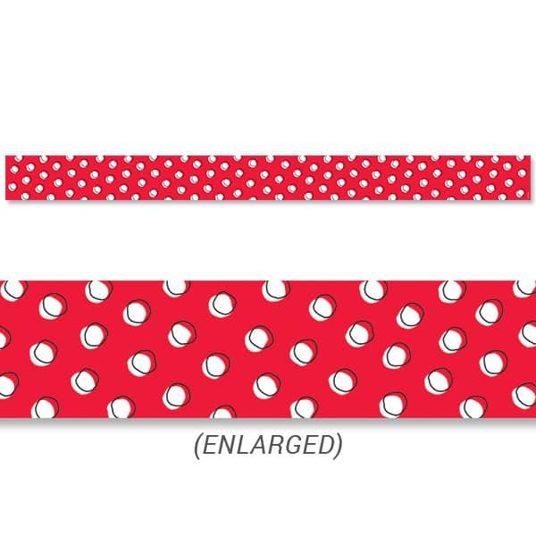 Doodle Dots on Red Border CTP-8489