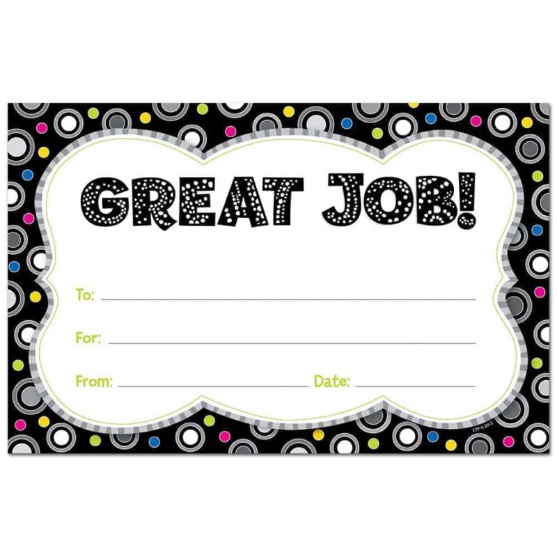 Polka dot party award ctp-1331