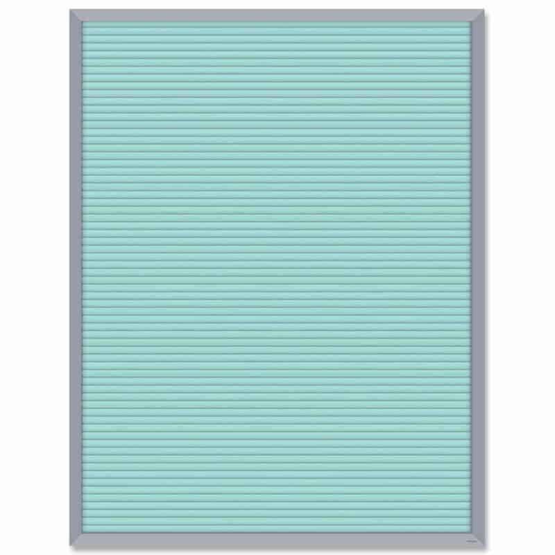 Turquoise letter board blank chart ctp-8778