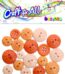 Craft for all - mixed size orange buttons 10-21mm 18pcs