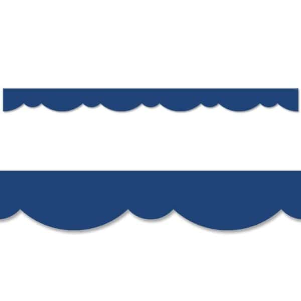 Blue Stylish Scallops Border CTP-8572