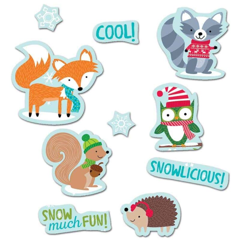 Winter woodland friends stickers ctp-4047