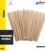 Natural round wooden sticks - 50pcs