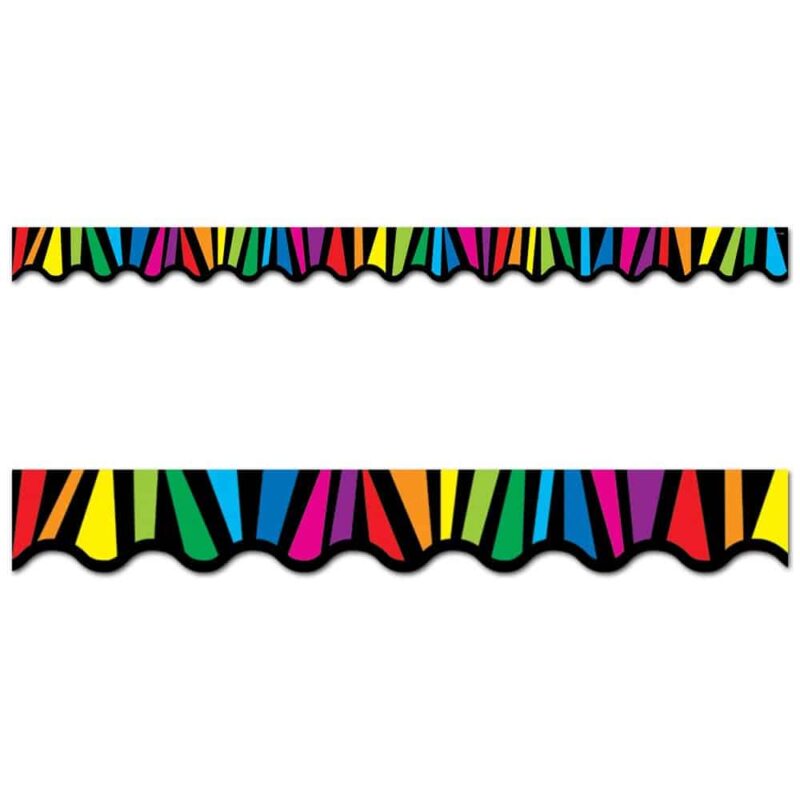 Rainbow stripes border ctp-2666
