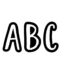 Bold & bright classroom café 2" letter stickers ctp-2098