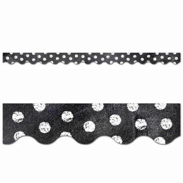 Chalk It Up! Dots on Chalkboard! White Border CTP-0222