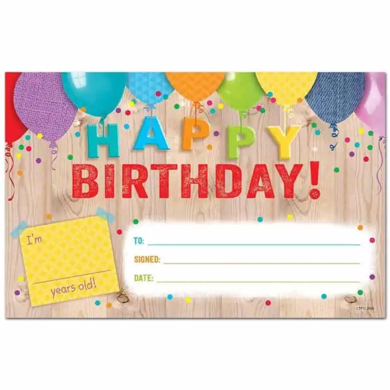 Upcycle Style Happy Birthday! Award CTP-2518