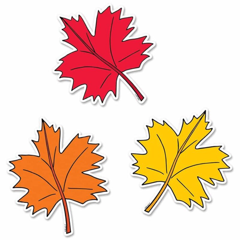 Fall leaves 6" designer cut-outs ctp-8228