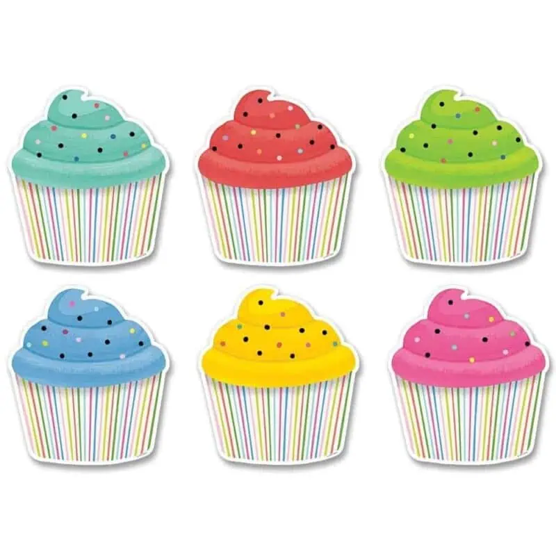 Cupcakes 6" designer cut-outs ctp-8668