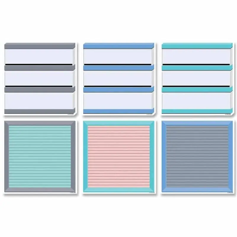 Calm & cool letter & light boards 6" designer cut-outs ctp-8665