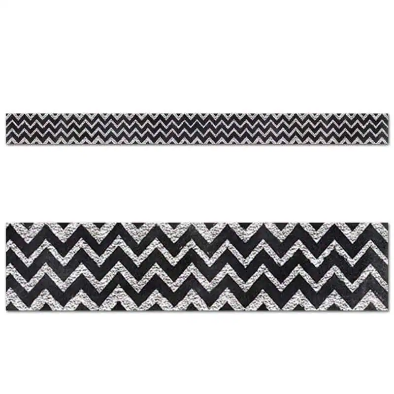 Chevron in Chalk Border CTP-0234