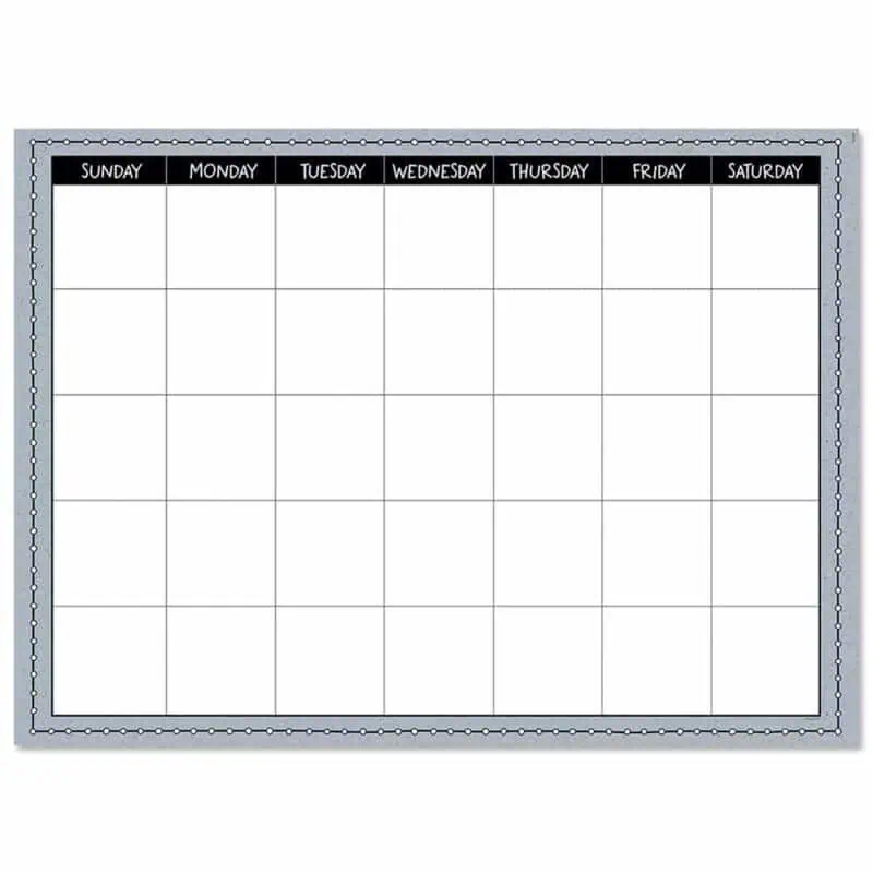 Doodle Dots Calendar Chart CTP-5438