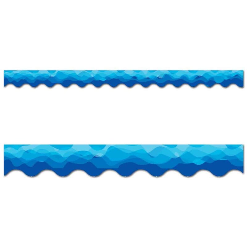 Waves of blue border ctp-1936
