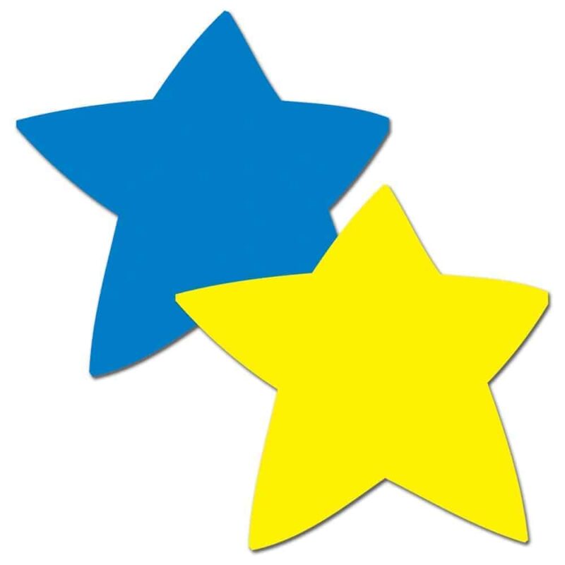 Star two-color calendar cut-outs ctp-4962