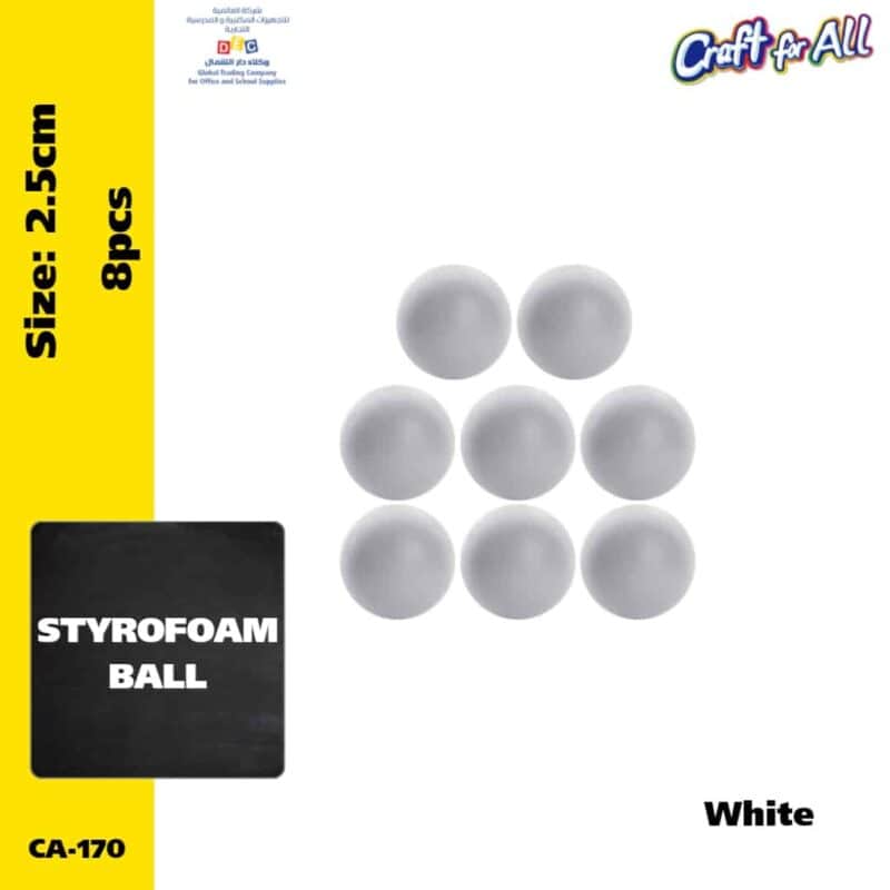 Styrofoam ball 2. 5cm 8 pcs