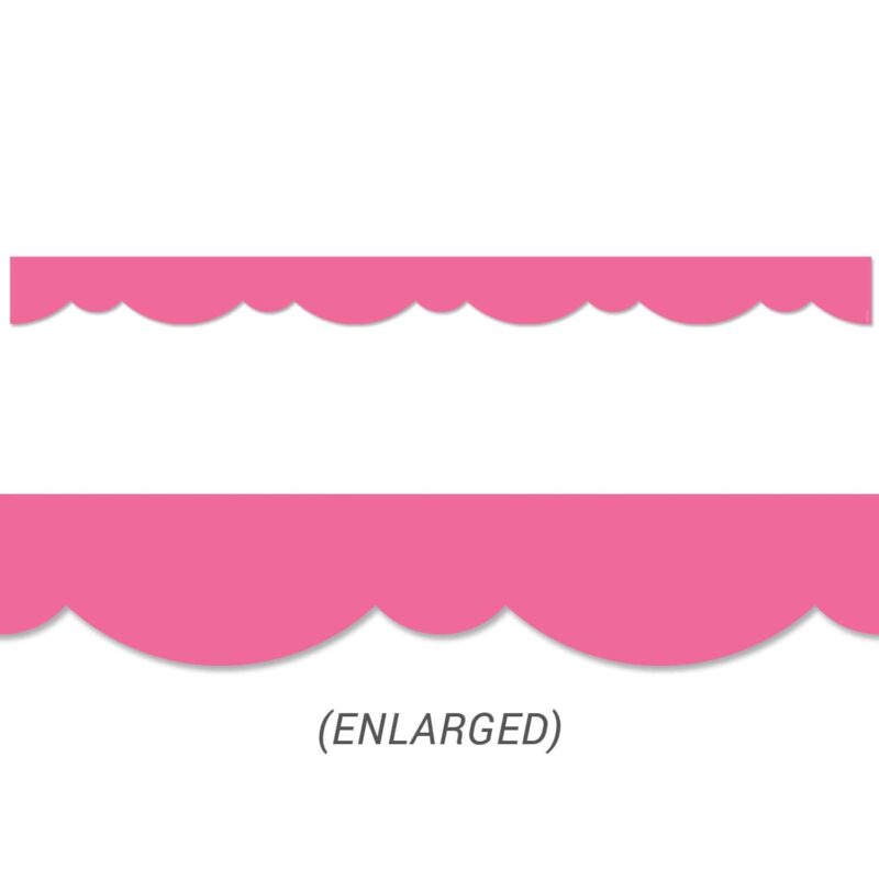 Pink stylish scallops border ctp-10075