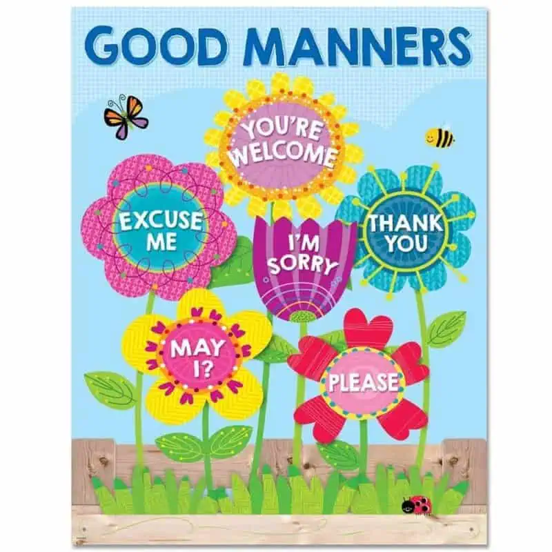 Garden of Good Manners Chart CTP-5556