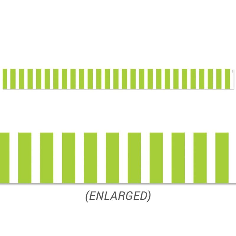 Lime green bold stripes border ctp-10069