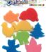 Sponge shapes stamps 8pcs