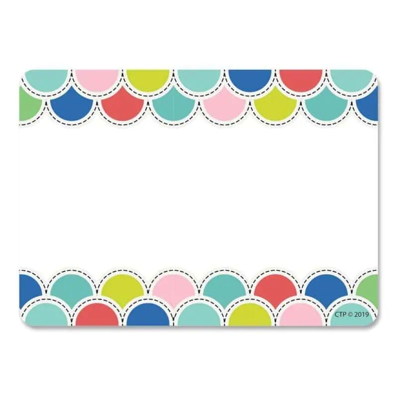 Poppin' scallops labels ctp-8707
