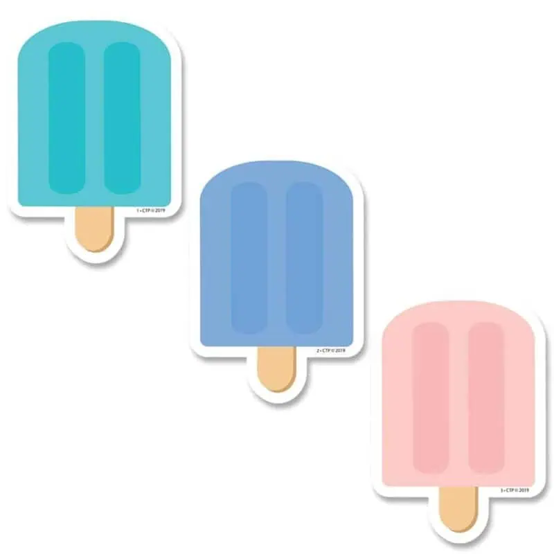 Calm & cool ice pops 3" designer cut-outs ctp-8658