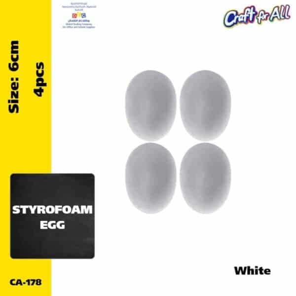 Styrofoam Egg 6cm 4 pcs