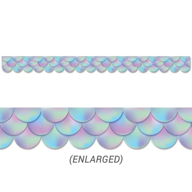Iridescent scallops border ctp-8558