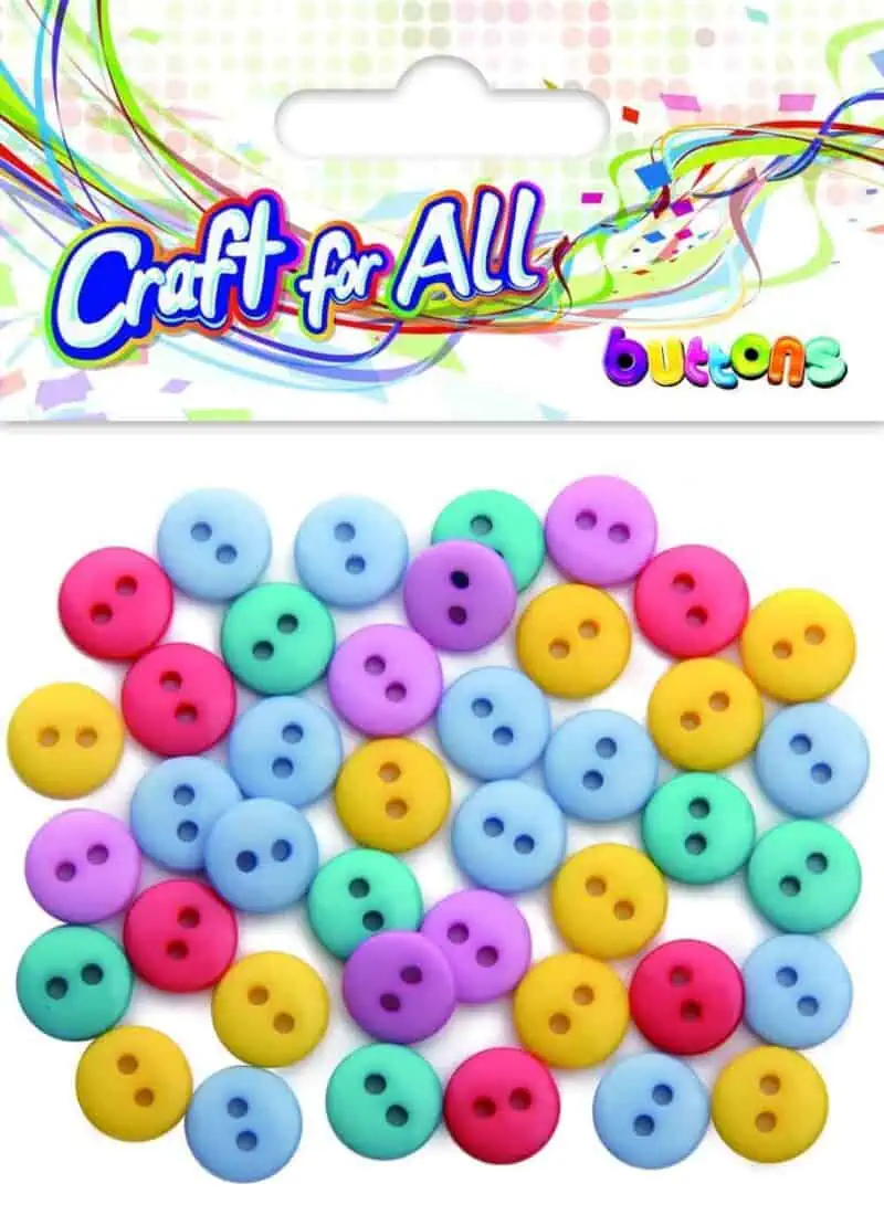 Craft for all - pastel small buttons 7x7mm 5g
