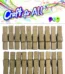 Peg  golden/silver, 20pcs