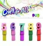 Wooden Numbers Pegs 5pcs