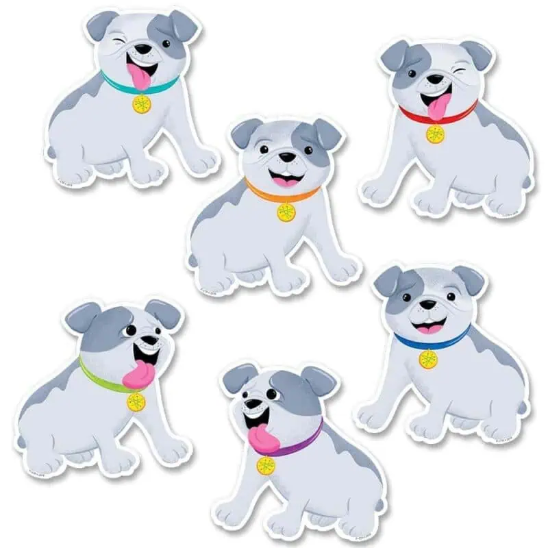 Mid century mod dog 6 inch designer cut-outs ctp-8522