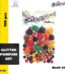 Assorted glitter pompoms -motif 07