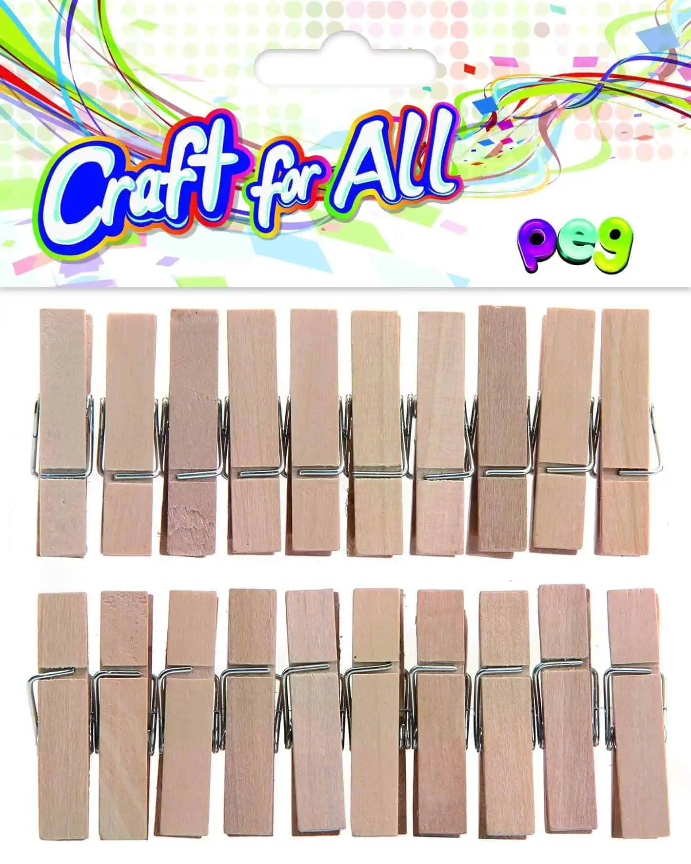 Natural wooden Peg 20pcs